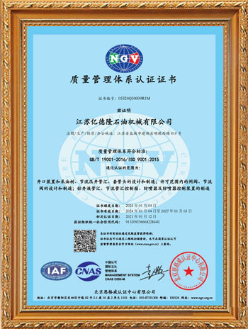 ISO 9001质量管理体系认证